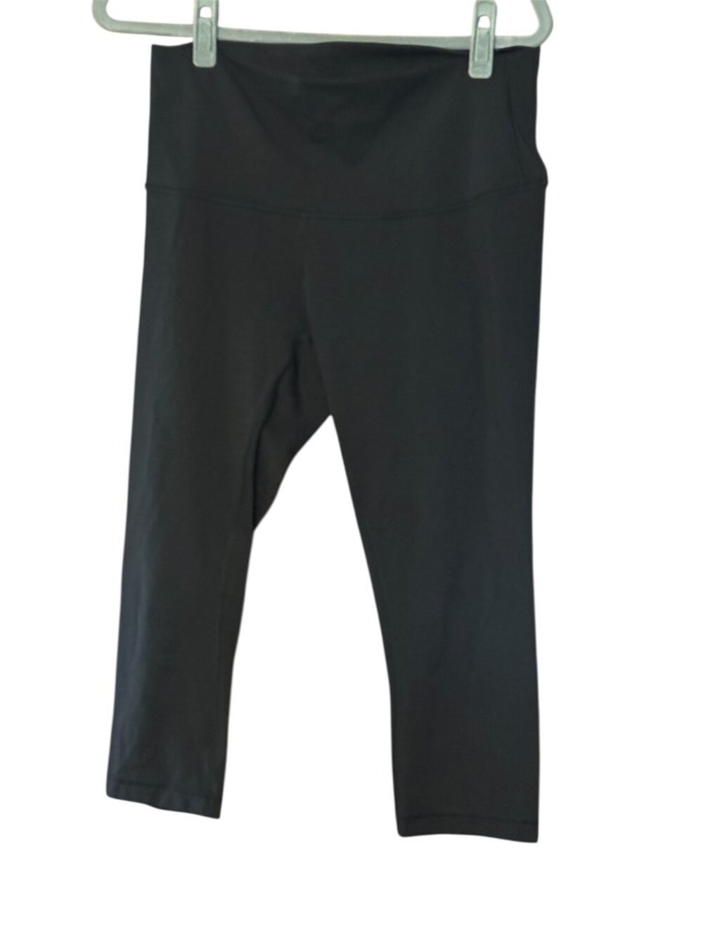 Lululemon High-Rise Cropped Leggings Women’s Size 12 | Black Stretch Athletic Yo